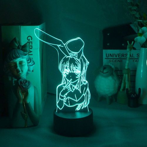 Lampe Led Buta Yarou Wa Bunny Girl Senpai No Yume Wo Minai, Décor Mignon Pour Chambre, Cadeau D'anniversaire, Lumière Anime, Cadeau D'amour