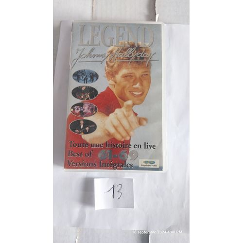 Cassette Vhs Johnny Hallyday Legend Toute Un Histoire En Live