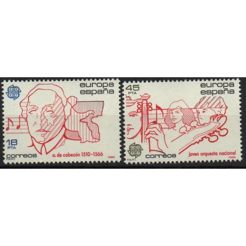 Espagne Timbres Europa 1984-1985