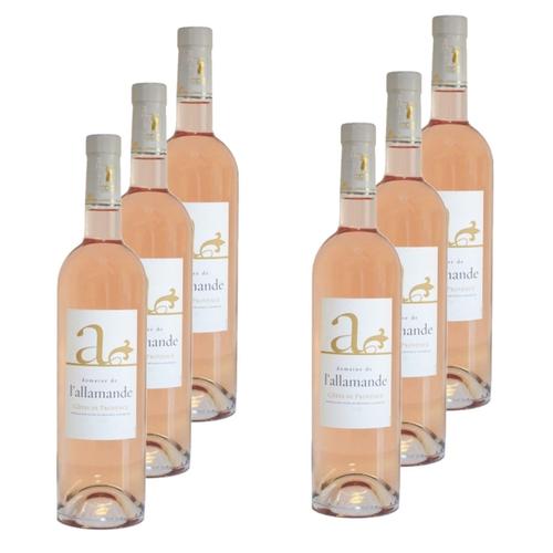 Lot 6x Vin Rosé A - Aop - Provence - Bouteille 750ml