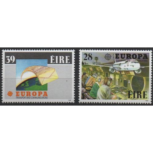 Irlande Timbres Europa 1988-1989