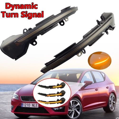 Clignotant Dynamique Led Pour Rétroviseur Latéral, Seat Valentine Iii Mk3 5f St Fr Cupra Ibiza Mk5 V Kj1 Arona Kj7, 2 Pièces