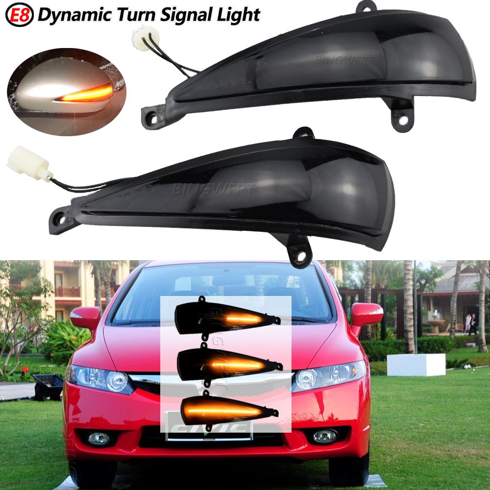 Feu De Rtroviseur Latral Led Pour Honda Civic 2005 ? 2012,... - 4