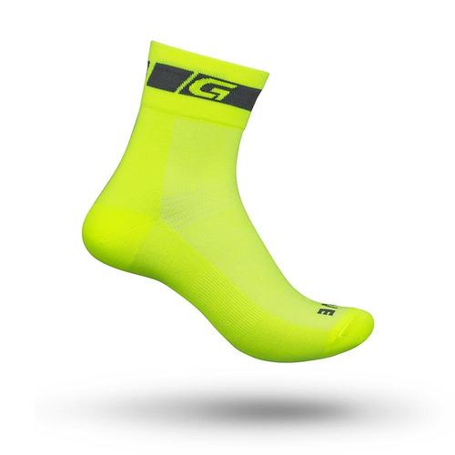 Gripgrab Summer Chaussettes Chaussettes Hi-Vis Regular L Jaune/Noir - Jaune