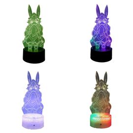 Lampe Led Néon 3d En Forme De Personnage De Dessin Animé, Luminaire Décoratif D'intérieur, Idéal Pour Une Chambre À Coucher Ou Comme Cadeau D'anniversaire