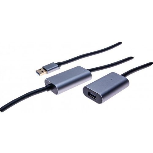 Rallonge Usb 3.0 Amplifiée - 10m M/f (noir)