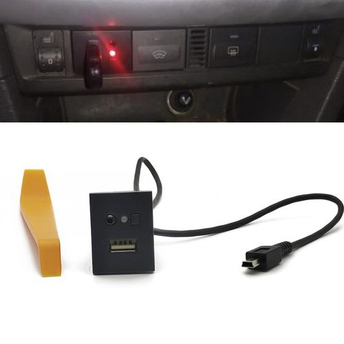 Adaptateur USB entrée AUX pour voiture noire, mini câble, interface Jack, accessoires de commutation pour Ford Focus 2, Mk2, 2009, 2010, 2011