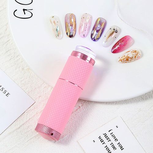 Mini Presse À Uv Pour Nail Art, Lampe Uv Avec Tête De Tampon En Silicone Pour Vernis À Ongles, Lampe À Séchage Rapide 