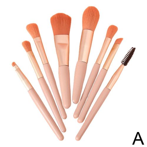 Ensemble De Pinceaux De Maquillage Professionnels Pour Femmes, Ensemble De 8 Pièces, Doux, Blush, Fard À Paupières, Mini Taille, Anti-Cernes, Outil Cosmétique Portable 