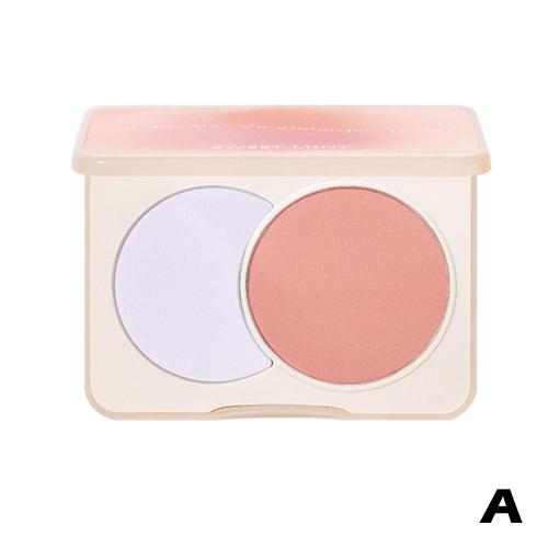 Blush Palette De Maquillage Mignon 2in1 Couleur Poudre Minérale Rose Fard À Joues Imperméable Bleu Rouge Durable Teinte Longue Joue Naturel Cosm V9g0 