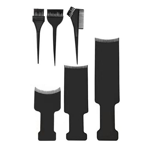 Panneau De Coloration De Cheveux Professionnel, Peigne, Brosse À Cheveux, Applicateur De Mise En Évidence, Coiffure, Barbier E0bc, 6 Pièces/Ensemble 