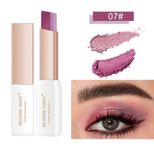 Bâton D'ombre À Paupières En Velours 2 En 1, Dégradé De Couleur Double, Maquillage Durable, Métallique, Étanche, Scintillant, I0p2 