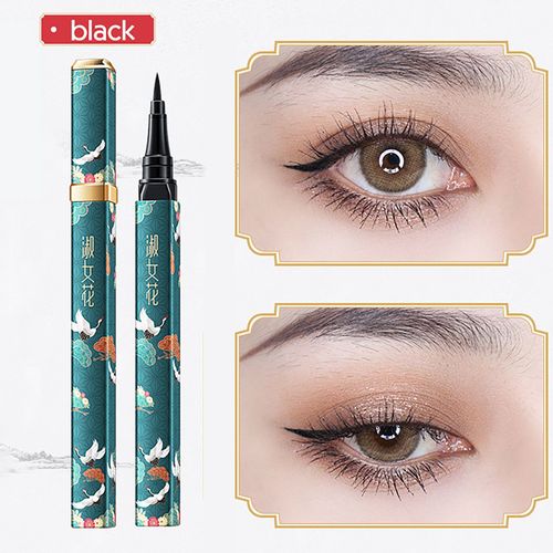 Eyeliner Imprimé Floral Pour Femmes, Crayon De Style Ancien, Imperméable, Résistant À La Sueur, Longue Durée, Sans Bavures, 1ml 