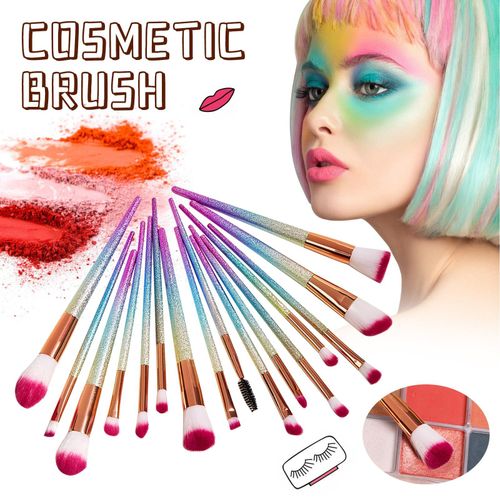 Pinceaux De Maquillage Pour Fond De Teint, Eyeliner, Correcteur, Sourcils, Cosmétique, 16 Pièces 