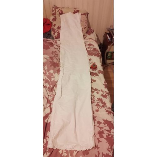 Taie De Traversin À Dentelle Vintage Blanc 165×35cm