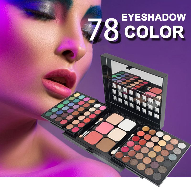 Palette De Maquillage De 78 Couleurs, Ombre  Paupires Mate...