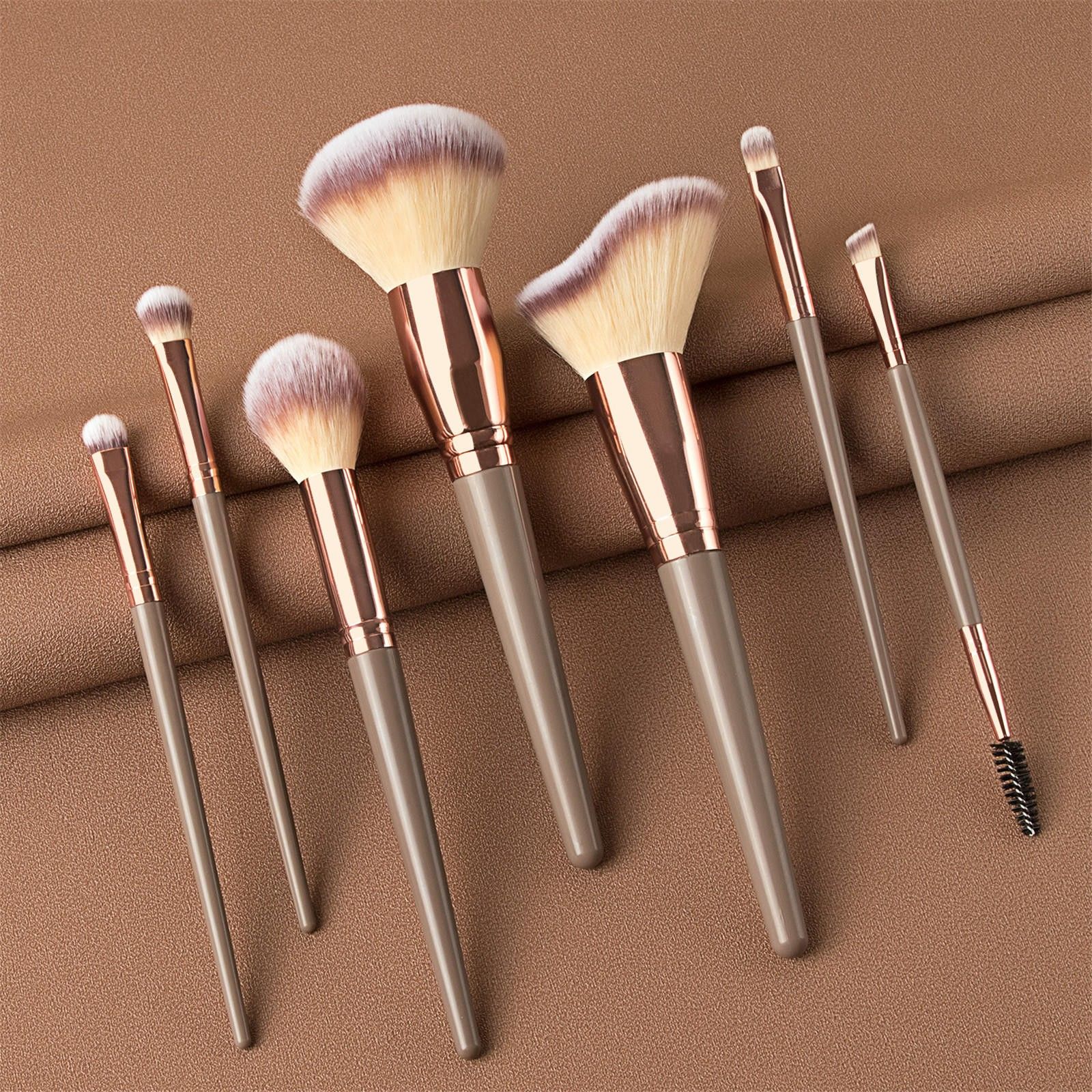 Correcteur De Sourcils, Cosmétiques, 7 Pièces, Pinceaux Pour Fond De Teint, Eyeliner 