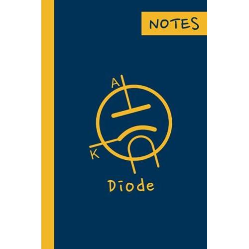 Notebook - Diode: Symbol Of A Vacuum Tube, Lined Paper