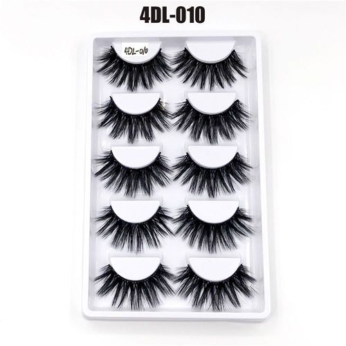 Faux Cils Épais En Faux Vison Pour Femmes, Outils De Maquillage, Fait À La Main, Extension Capillaire, Volume Complet, 4d 