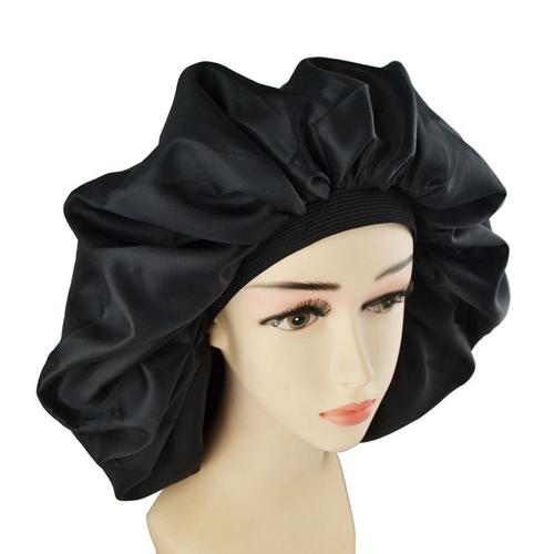 Bonnet De Nuit En Caoutchouc Super Jumbo Pour Femmes, Bonnet De Douche Étanche, Traitement Des Cheveux, Protège Les Cheveux Des Frisottis, Double Couche 