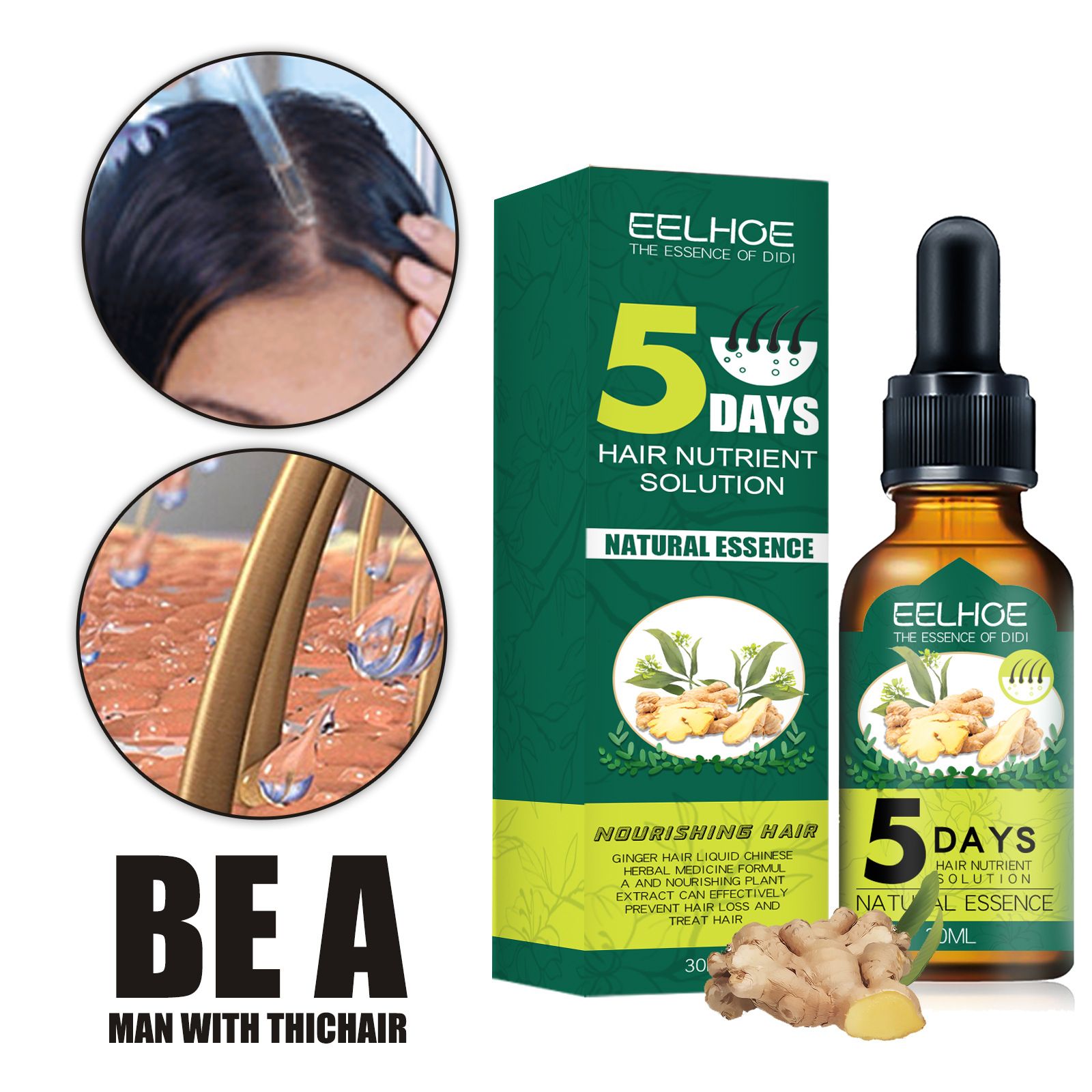 Solution Nutritive Aux Huiles Essentielles Pour Cheveux, Soi... - 2