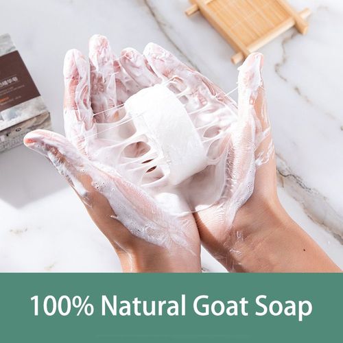 Savon En Soie Brossé Au Lait De Chèvre 80g, Mousse Anti-Acariens, Lavage Du Visage, Lavage Des Mains Et Bain, Huile Essentielle Faite À La Main, Livraison Gratuite 
