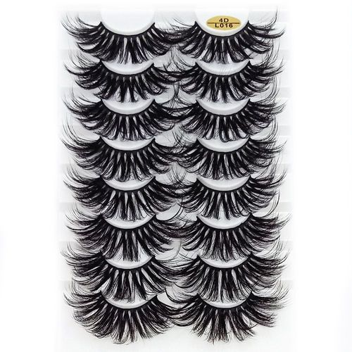 Paires De Faux-Cils En Vison Faits À La Main, Longs, Volume Complet, Outils De Maquillage, Extension Capillaire 4d, 25mm 
