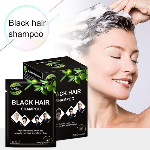 Shampooing À Coloration Rapide Et Efficace Pour Cheveux Noirs, Couverture De Cheveux Gris Et Blancs, Lissage, Hydratant, Adoucissant, Soins, 10 Pièces/Ensemble 