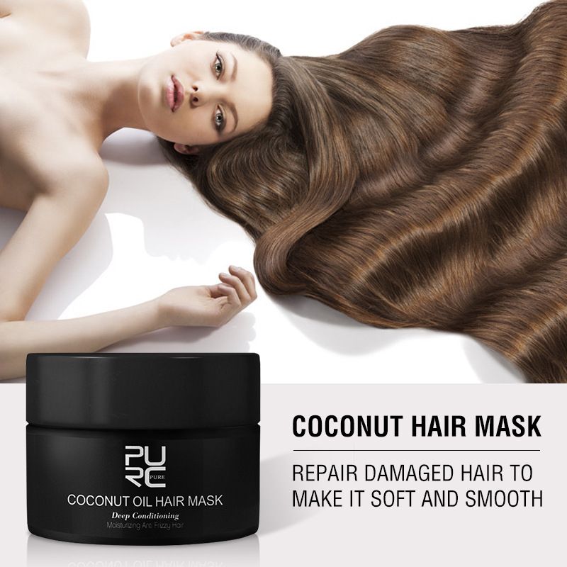 Masque Capillaire  L'huile De Coco, Protection Anti-Casse F...