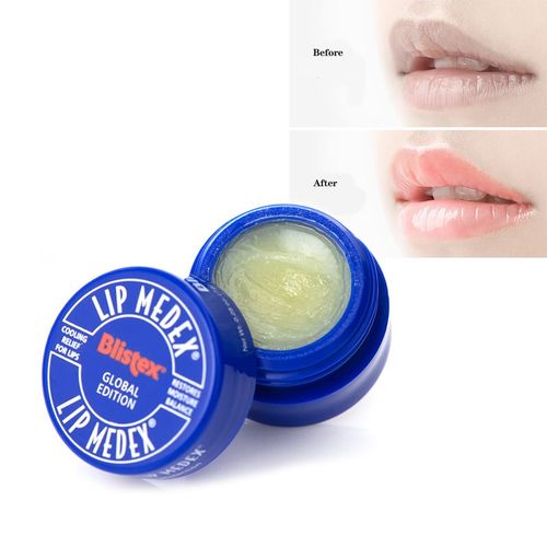 Baume À Lèvres Bleu Réparateur Hydratant Durable, 7g, Crème À Lèvres Incolore, Masque, Soins Pour Les Lèvres 