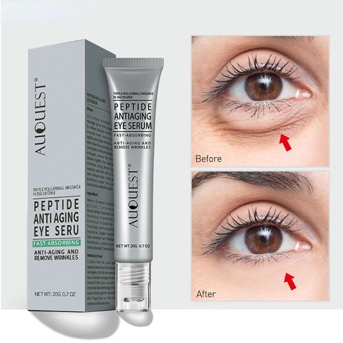 Crème Anti-Cernes Pour Les Yeux, Soin De La Peau, Sac Pour Les Yeux, Peptide, Anti-Rides, Acide Hyaluronique, Rouleau De Massage, Beauté, Santé, 20g 