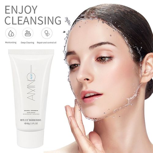 Nettoyant Pour Le Visage Aux Acides Aminés, Gommage Nettoyant Pour Le Visage, Contrôle De L'huile D'acné, Dissolvant De Points Noirs, Nettoyage En Profondeur, Produits De Soins Pour La Peau, 60g 
