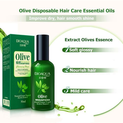 Huile Essentielle Jetable Pour Cheveux D'olive, 50ml, Anti-Arrachement, Améliore Les Démangeaisons, Les Frisottis, Le Cuir Chevelu, Traitement De Contrôle, Soins Pour Cheveux Secs Et Abîmés 