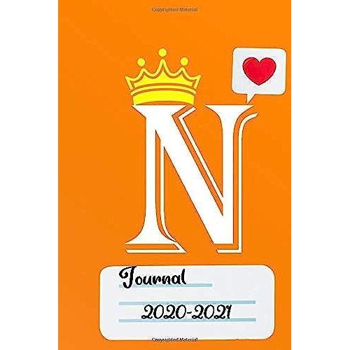 N: Letter N Initial Alphabet Monogram Journal Notebook. Cute Personalized Journal & Diary For Writing & Taking Note For Kids And Girls/Boys And Women/Men