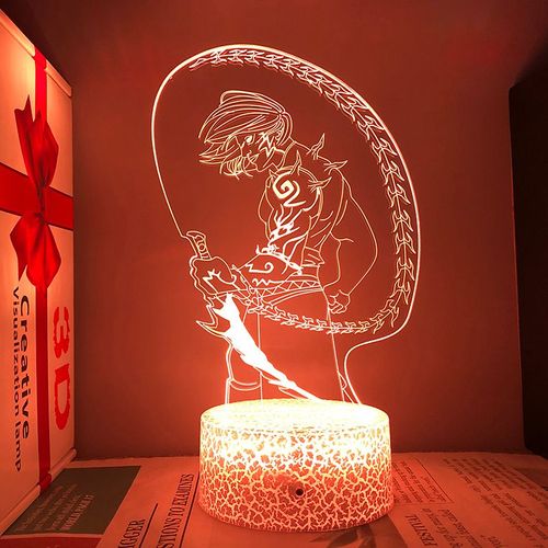 Le Prince De Perse 3d Led Lampe Pour Chambre Debout Acrylique Rechargeable Veilleuses Jeu Décor Gamer Décoration
