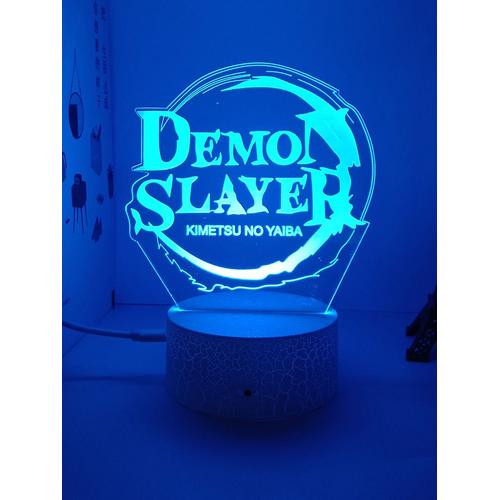 Lampe Led 3d Demon Slayer Kimetsu No Yaiba, Veilleuse Pour Chambre À Coucher, Anime, Figurines D'action, Décoration Lampara De Noche