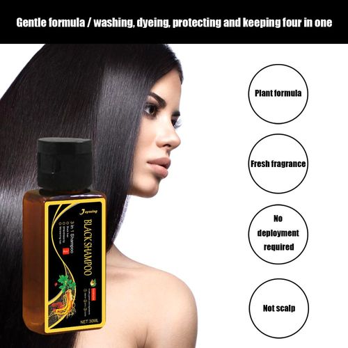 Shampooing Pour Cheveux, Noir Naturel, Renforce, Éclaircit, Fournit Suffisamment De Nutrition, Prévient La Perte, Favorise La Croissance, Nourrit, Soins Capillaires 