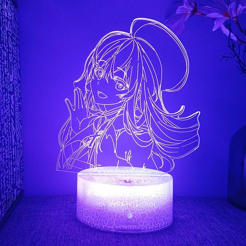 Lampe Led 3d Sekai Ni Shukufuku Wo Wiz, Luminaire Décoratif D'intérieur, Idéal Pour La Chambre D'un Enfant