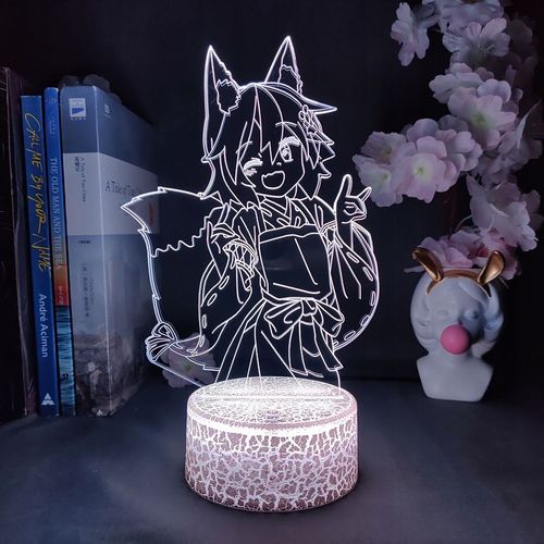Lampe De Chevet Utile Fox Senko Anime Led Lamp