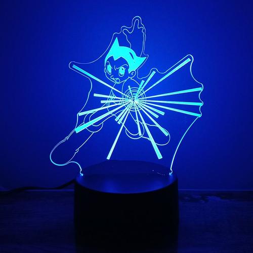 Astroboy Mighty Atom ? Lampe Led En 3d, Personnage De L'atom Puissant, Veilleuse Pour Chambre À Coucher, Décoration De Chambre D'enfant, Cadeaux D'anniversaire Pour Enfants