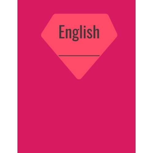 Pink English Notebook College Ruled For Students With Homework To Do List Perfect For School: English Wisdom Stump