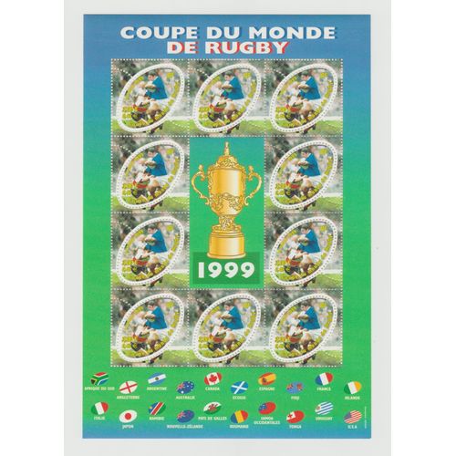 France Année 1999 Bloc Feuillet Neuf Yvert Tellier N° Bf 26 Coupé Du Monde De Rugby