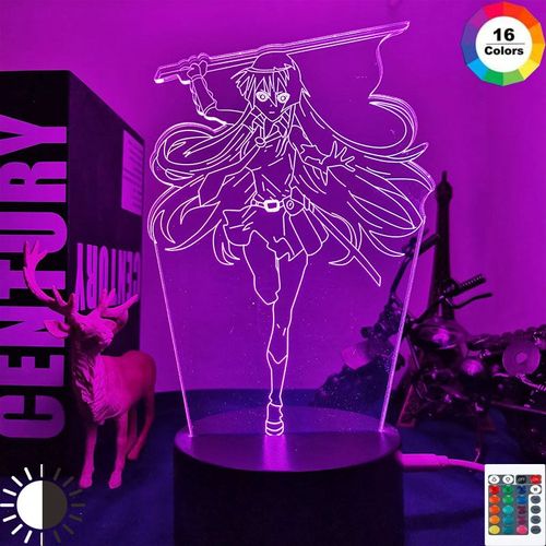 Lampe Led Akame Ga Kill Akame En 3d, Luminaire Décoratif D'intérieur, Idéal Pour Une Chambre À Coucher Ou Comme Cadeau D'anniversaire Pour Enfants