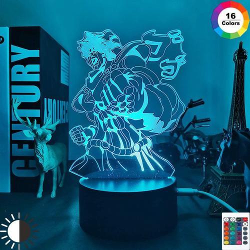 Lampe Led 3d À L'effigie De Jojo Bizarre Adventure, Jonathan Joestar, Luminaire Décoratif D'intérieur, Idéal Pour Une Chambre À Coucher, Un Cadeau D'anniversaire