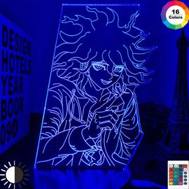 Veilleuse Led V3 En Acrylique Néon, Nagito Komaeda, Luminaire Décoratif D'intérieur, Idéal Pour Une Chambre À Coucher Ou Comme Cadeau Pour Enfants