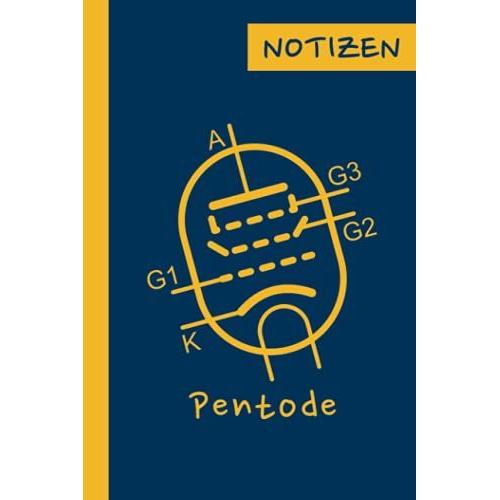 Notizbuch - Pentode: Symbol Einer Vakuumröhre, Liniertes Papier