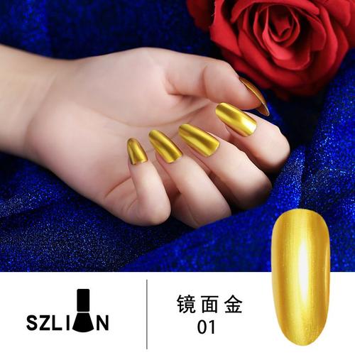 Vernis À Ongles Métallique Miroir, Gel Semi-Permanent Pour Manucure Et Nail Art 