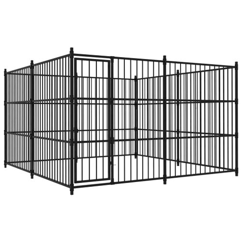 Vidaxl Chenil D'ext¿¿Rieur Pour Chiens 300 X 300 X 185 Cm