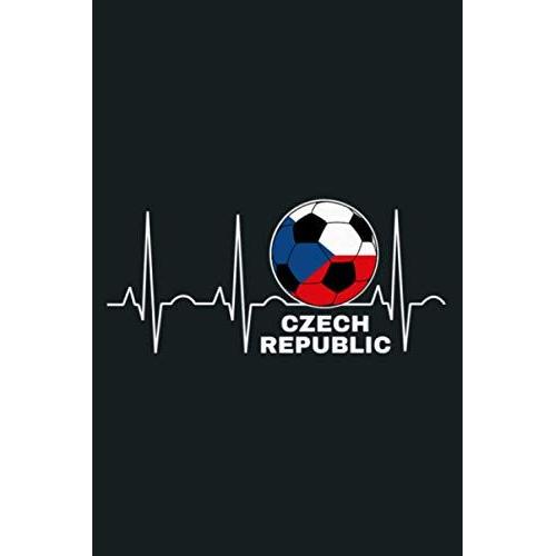 Czech Republic Soccer Heartbeat Jersey Flag Football Gift Premium: Notebook Planner - 6x9 Inch Daily Planner Journal, To Do List Notebook, Daily Organizer, 114 Pages