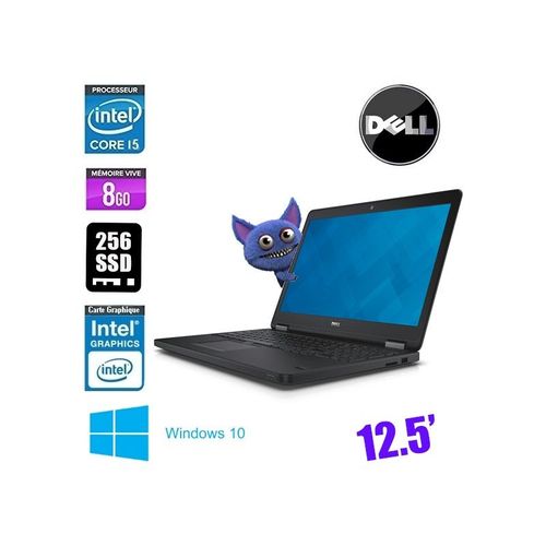 DELL LATITUDE E7270 CORE I5 - GRADE BCore i5-2.4 GHz 8 Go 256 Go Go Intel HD Graphics 520 WIFI WEBCAM 12.5 Windows 10 AZERTY